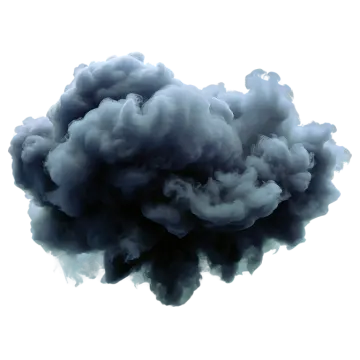 a black cloud of smoke on a white background