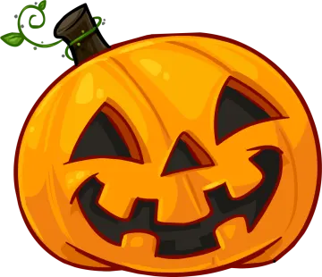 a halloween pumpkin with a witch hat on top