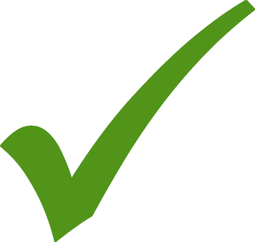 a green check mark icon