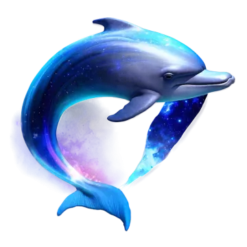 a dolphin is jumping out of the water