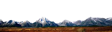 the mountains are covered in snow