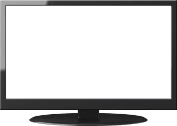 a computer monitor with a blank screen