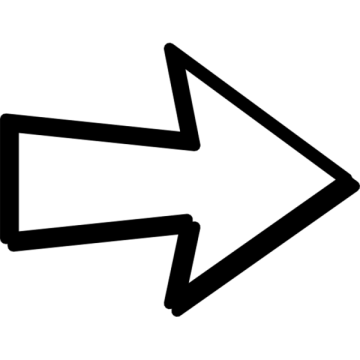 a black and white arrow icon