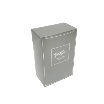 a black box with a white label on it
