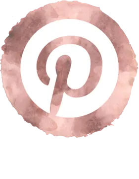 a pink watercolor pin on a white background