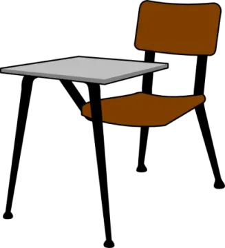 a chair and table clipart