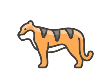 an orange and black dog with a white background