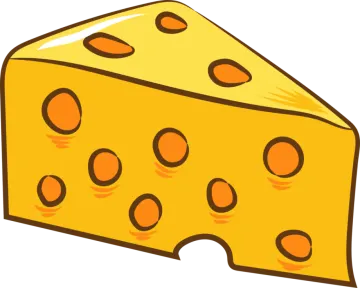 a piece of cheese