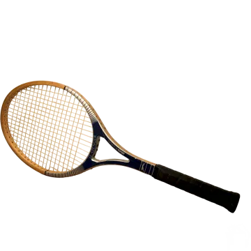 a tennis racket on a white background