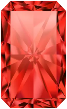 a red diamond on a white background