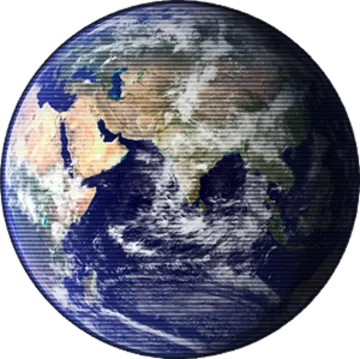 a picture of the earth with a white background