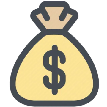 a bag of money icon