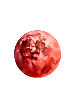 a watercolor painting of the moon