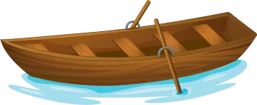 a wooden boat on the water
