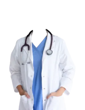 a female doctor standing with her hands on her hips