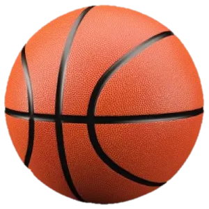 a basketball ball on a white background