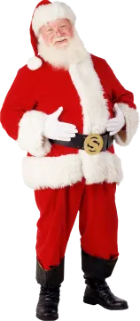 a man dressed as santa claus