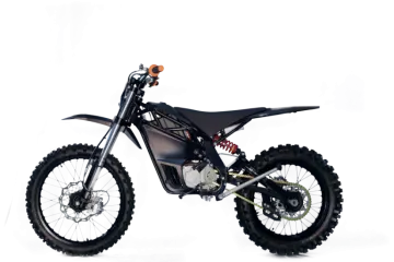 a dirt bike on a white background