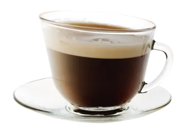a cup of coffee on a saucer