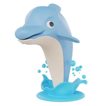 a dolphin jumping out of the water
