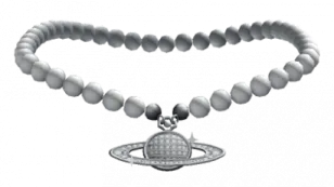 a white bea bracelet with a silver heart charm