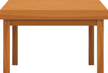 a wooden table clipart