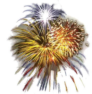 a firework with colorful fireworks in the background