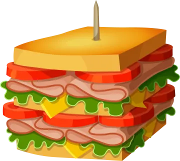 a sandwich with bacon and cheese on it