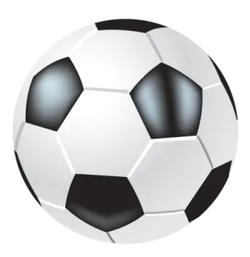 a soccer ball on a white background