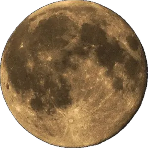 a full moon on a white background
