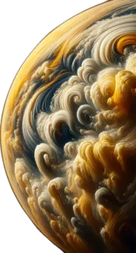 an image of saturn taken from the hub spacecraft