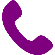 a purple phone on a white background