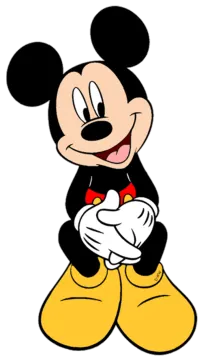 a mickey mouse with his arms crossed