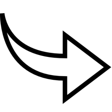a black and white arrow icon