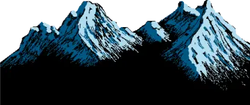 a black and white image of mountains