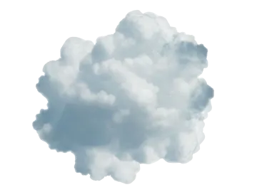 a cloud on a white background