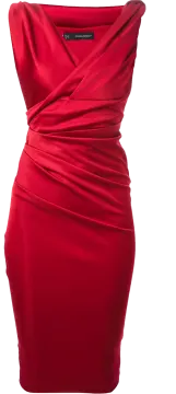 a red dress on a white background