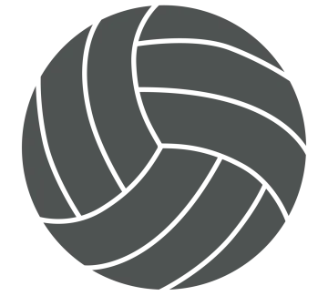 a volleyball ball on a white background