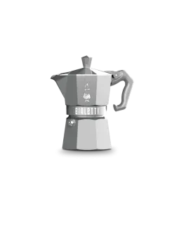 a white stove with a black handle on it