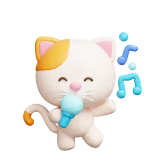 a white cat is holding a blue toy