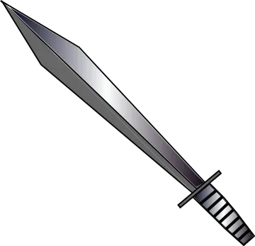 a sword on a white background