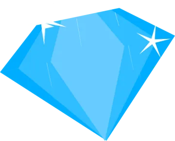 a diamond on a white background