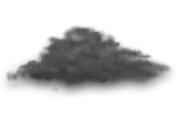 a black cloud on a white background