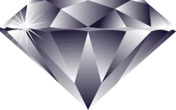 a diamond on a white background