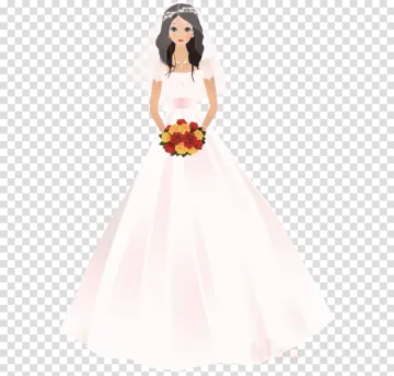 a woman in a wedding dress holding a bouquet