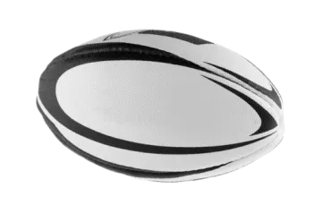 a rugby ball on a white background