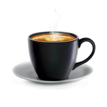 a cup of coffee on a saucer