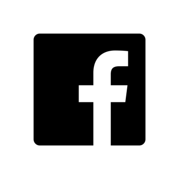 a black and white image of the facebook logo
