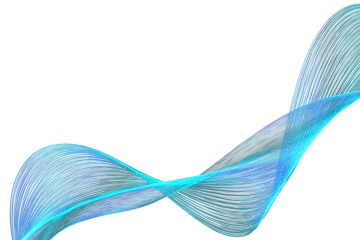 a blue wave on a white background