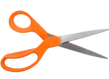 a pair of scissors on a white background